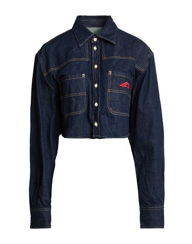 Woman Denim shirt Blue Size 0 Cotton