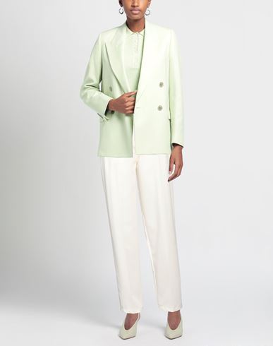 Souvenir Woman Pants Ivory Size M Polyester, Viscose, Elastane