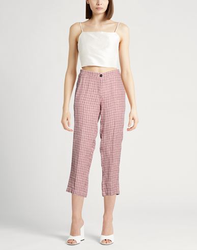 Woman Pants Garnet Size 4 Linen
