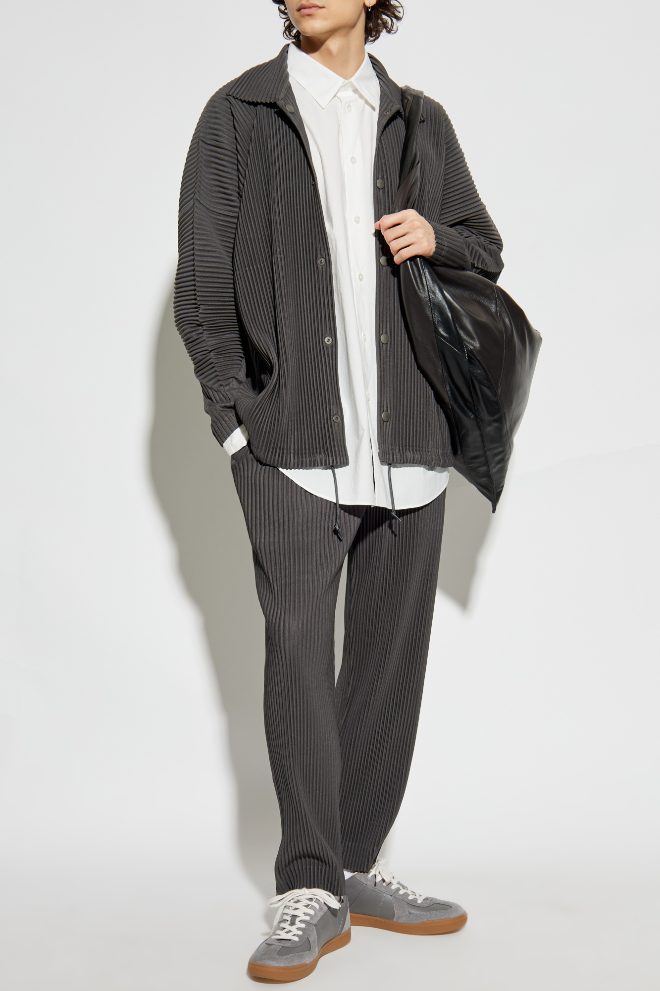 Homme Plissé Issey Miyake Shirt With Pockets, Men's, White