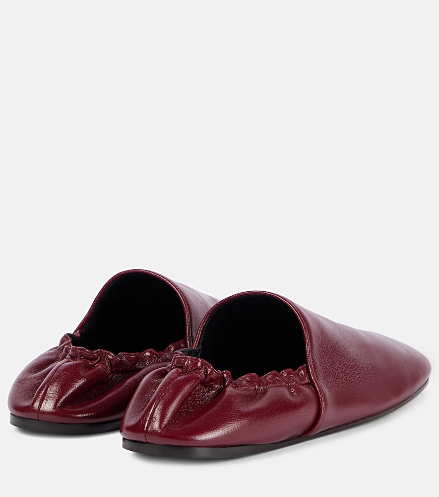 Khaite Banks leather slip-on shoes