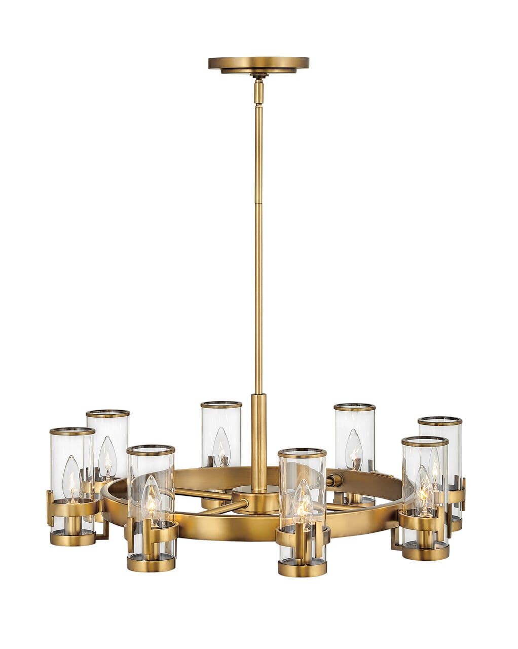 Heritage Brass LED Chandelier from the Reeve Collection