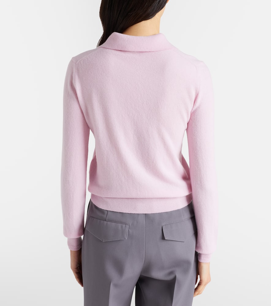 Virgin wool polo sweater