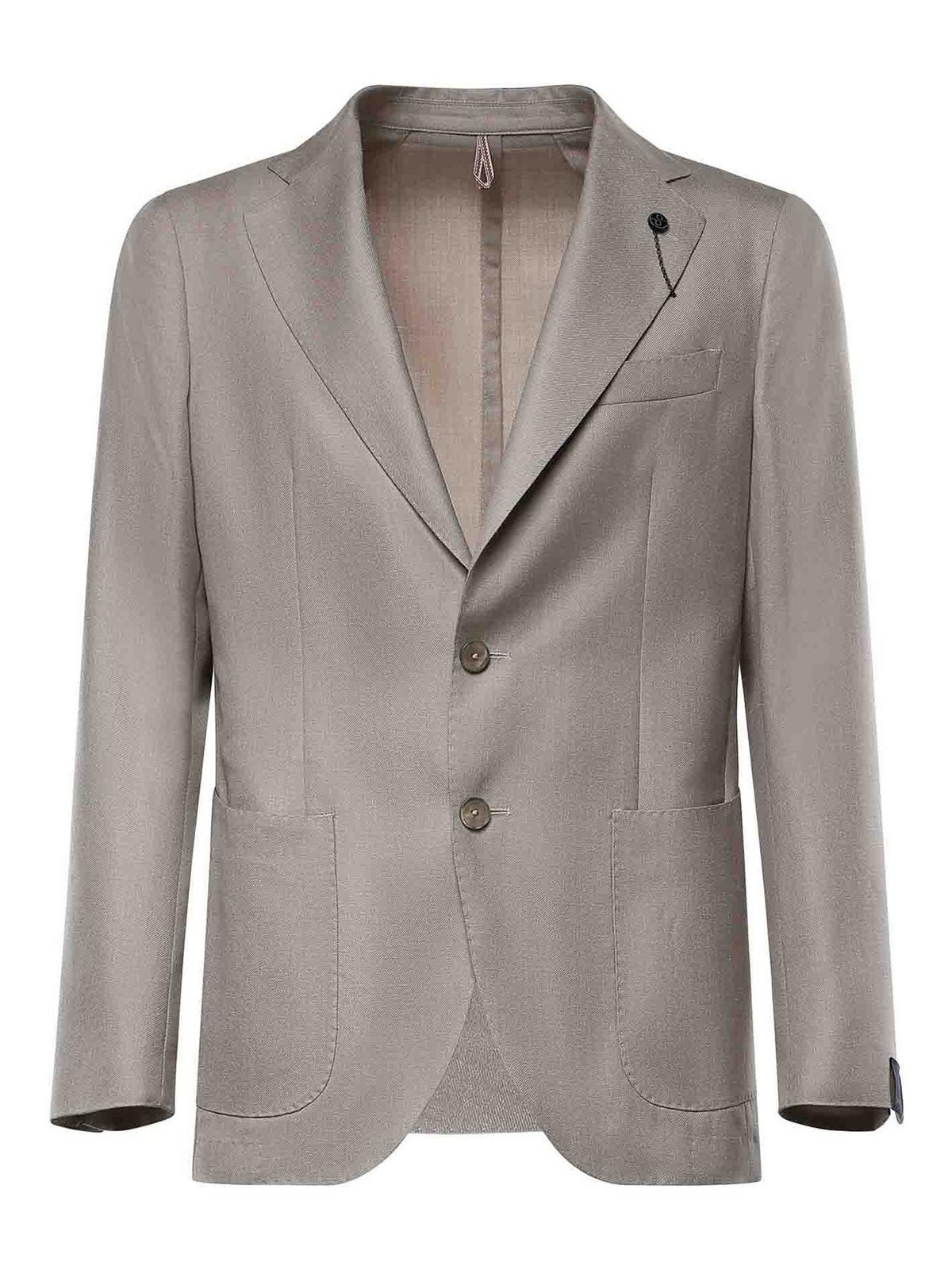 Single-Breasted Wool-Blend Blazer