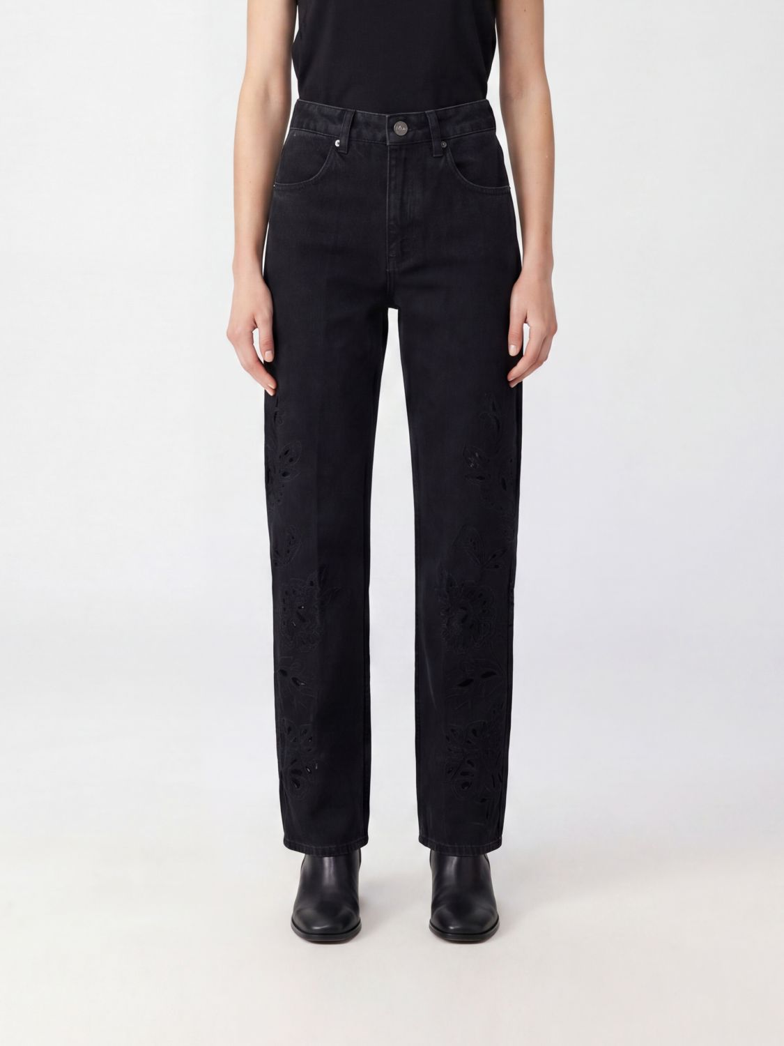 Jeans Woman color Black