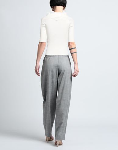 Snobby Sheep Woman Turtleneck White Size 8 Cotton, Silk