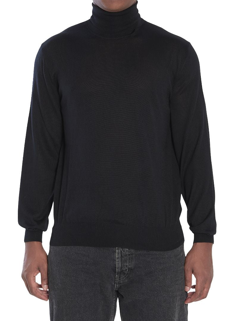 Wool Turtleneck Sweater for Men - FW25