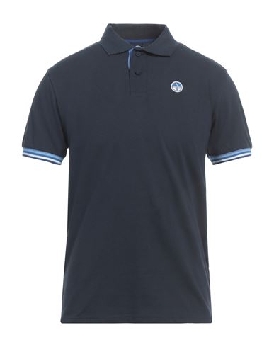 North Sails Man Polo shirt Midnight blue Size XS Cotton, Elastane