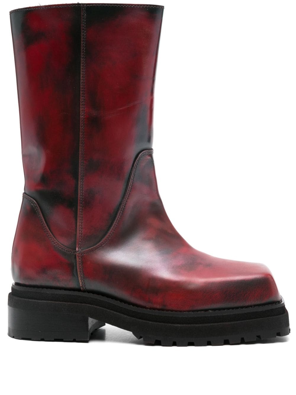 45mm Stacked boots - Red