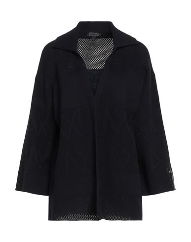 Woman Cardigan Midnight blue Size S Cotton
