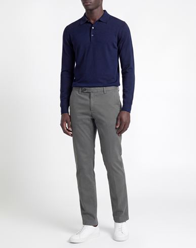 Man Pants Grey Size 30 Cotton, Elastane