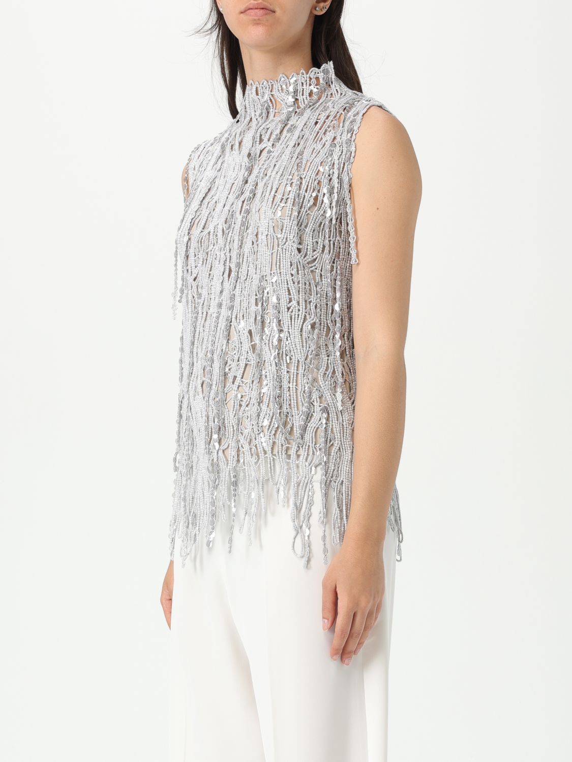 Sequinned top - Grey