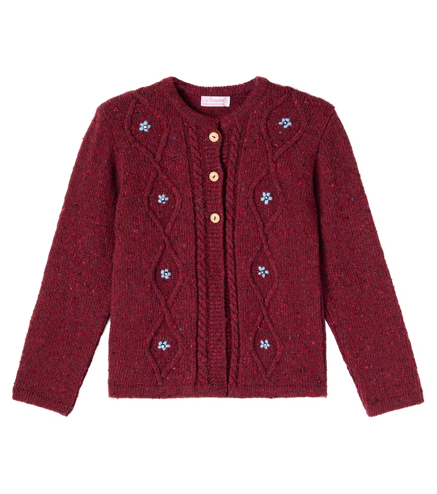 Denali cable-knit wool-blend cardigan