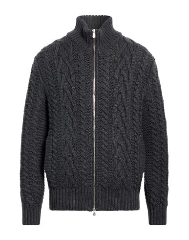 Man Cardigan Charcoal Size 40 Cashmere