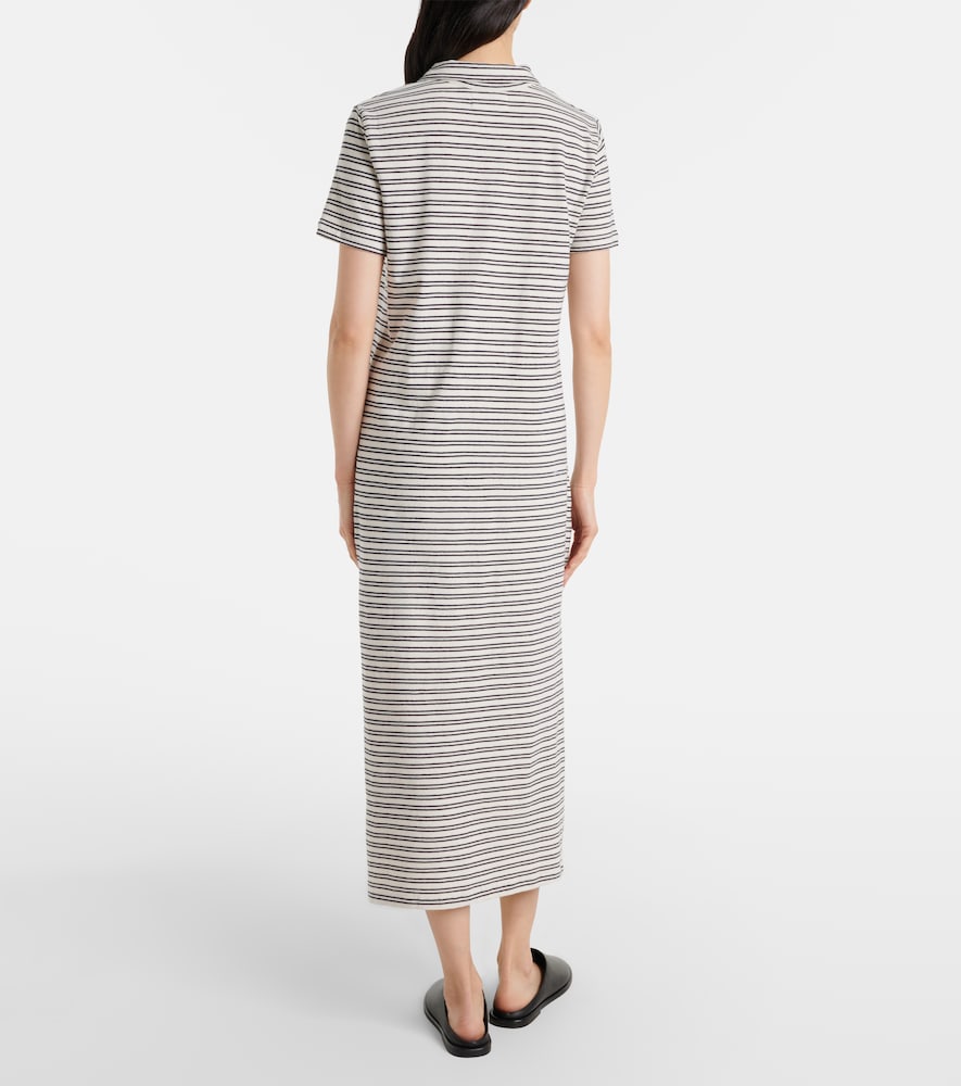 Corin striped cotton midi dress