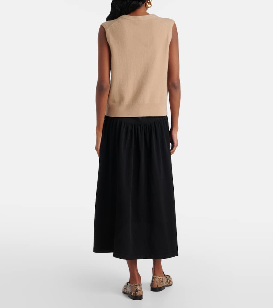 Wool and cashmere-blend vest