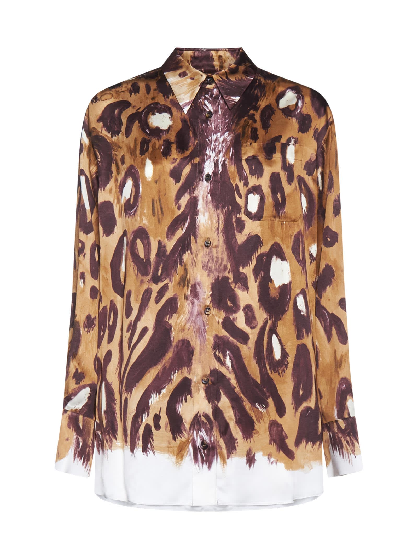 All-over leopard-print shirt