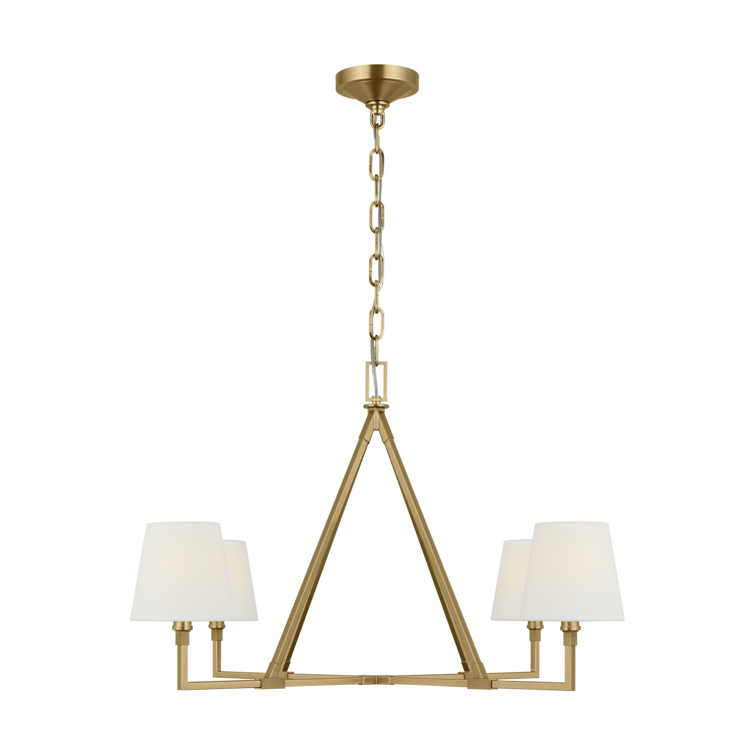 Burnished Brass Chandelier from the Perth Collection