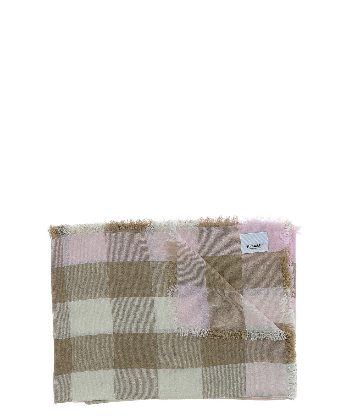 Lightweight Checked Scarf