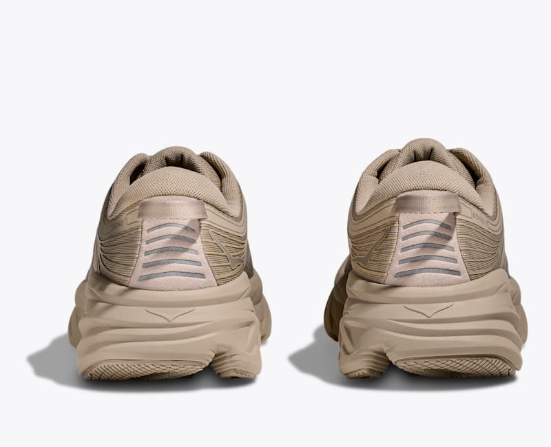 HOKA Men's Bondi 7 Shoes in Raw Linen/Raw Linen