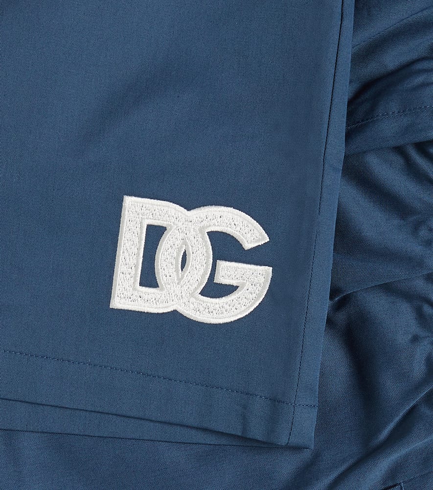 Dolce & Gabbana Kids DG cotton-blend jersey shorts
