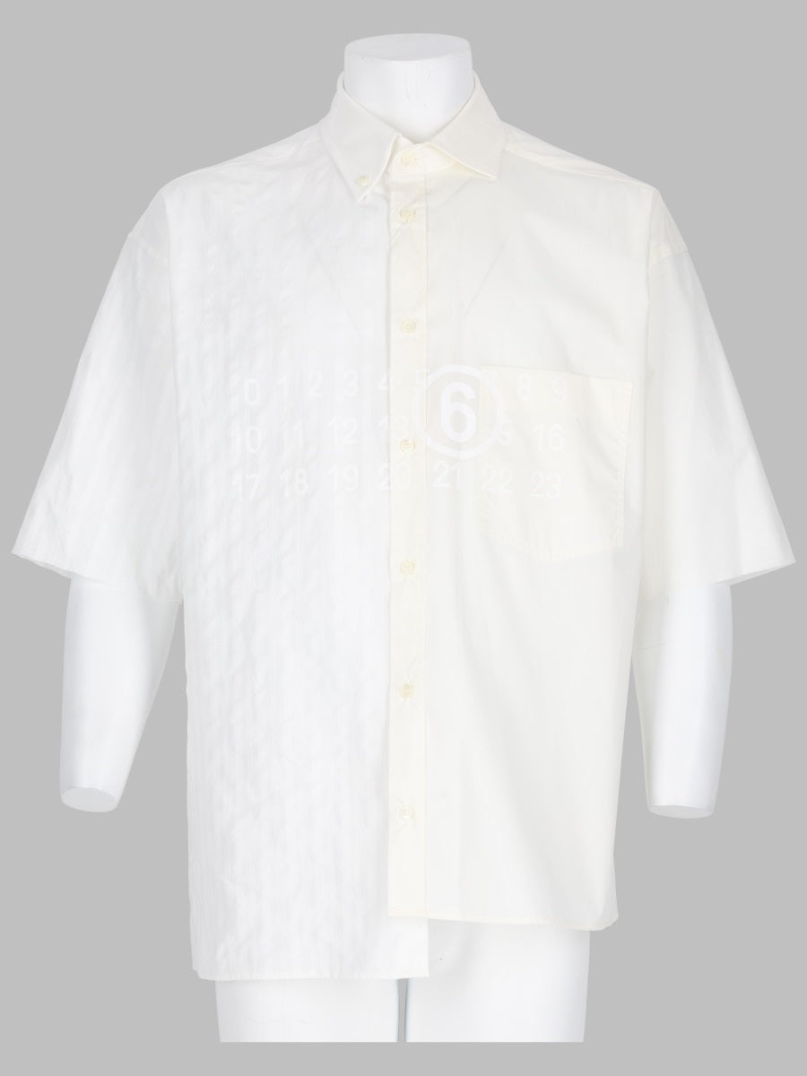 Oversized Short-Sleeve Button-Up Shirt