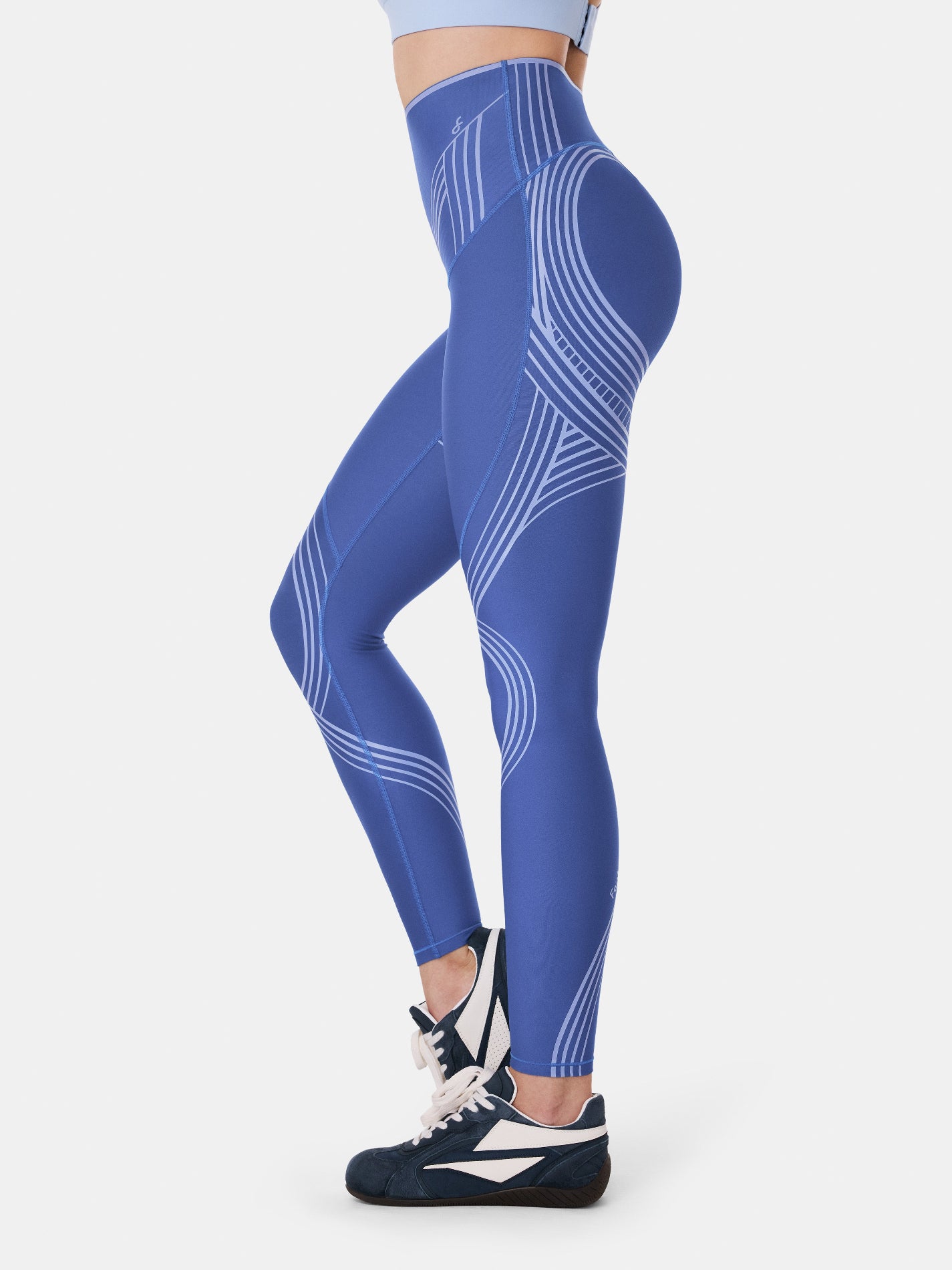 RecoverEase Postpartum Leggings - Deep Sky Blue/Moonwater