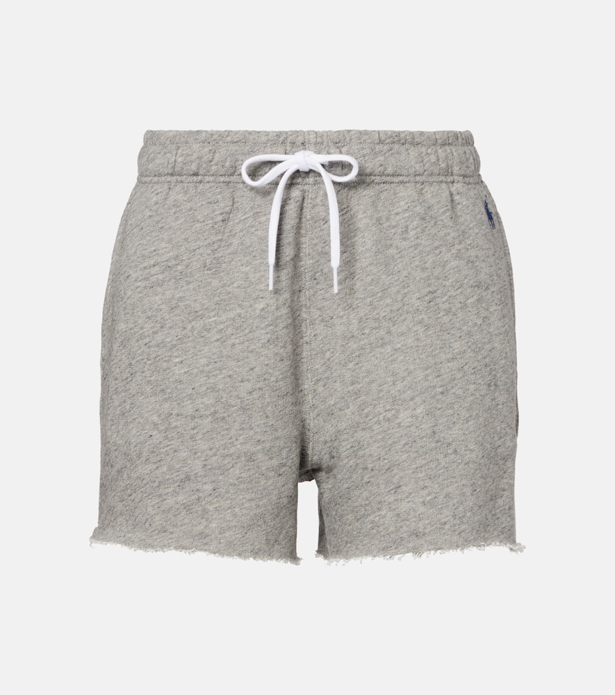 Cotton-blend fleece shorts
