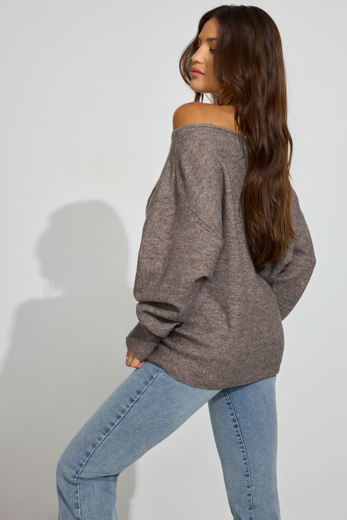 Rory Relaxed Off Shoulder Sweater