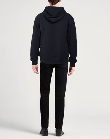 Man Sweatshirt Navy Size M Cotton, Polyester