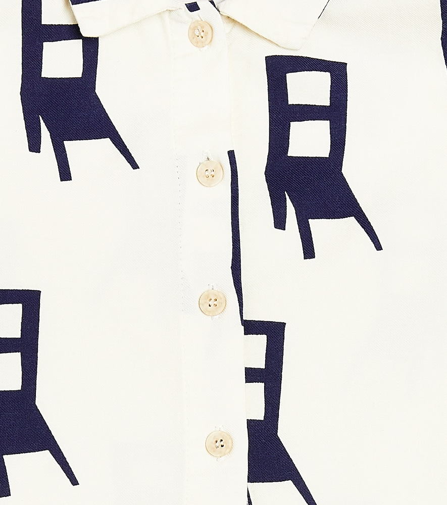 Baby printed cotton-blend shirt