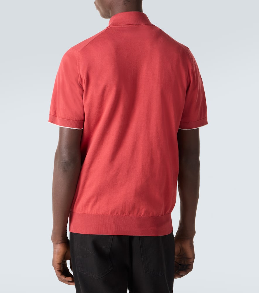 Cotton piqué polo shirt