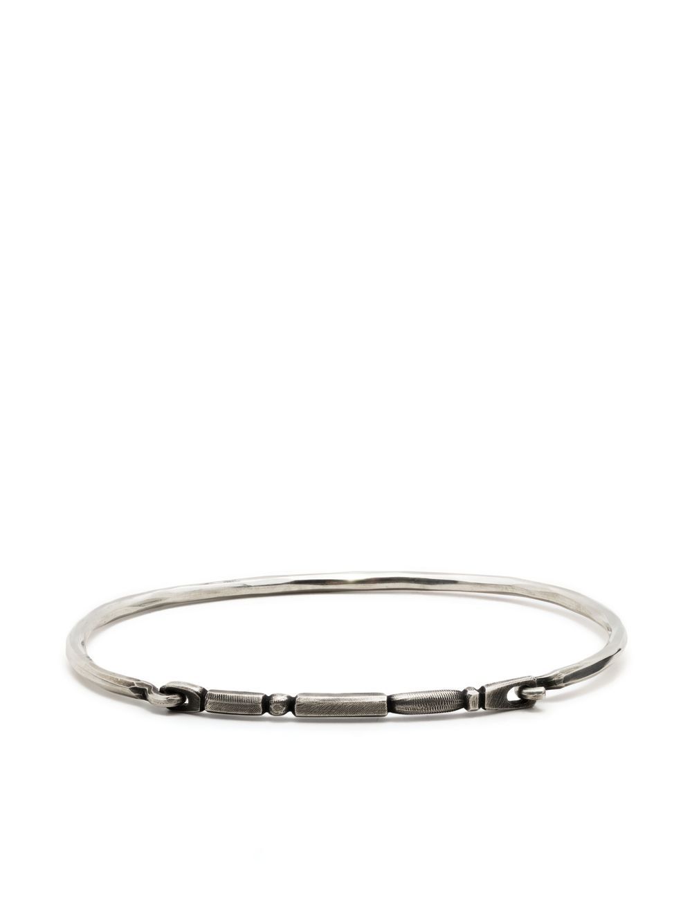 Engraved cuff bracelet - Silver