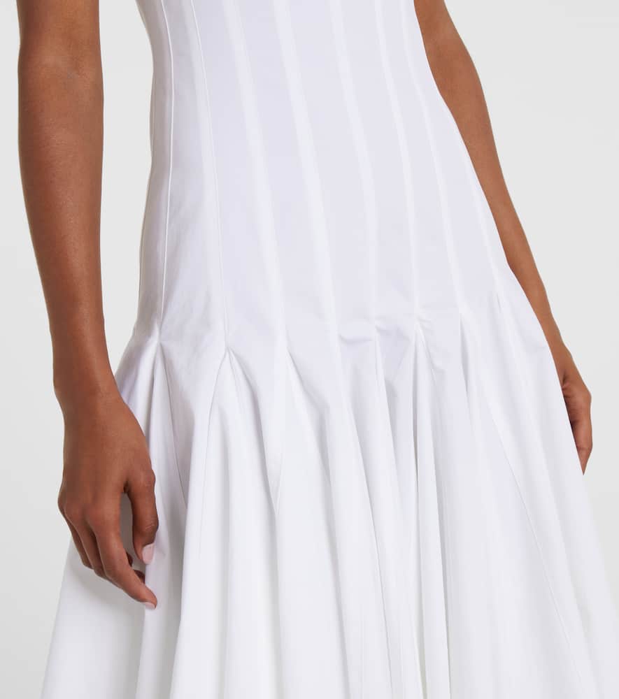 Triana cotton poplin midi dress