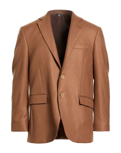 Man Blazer Camel Size 42 Virgin Wool, Cashmere