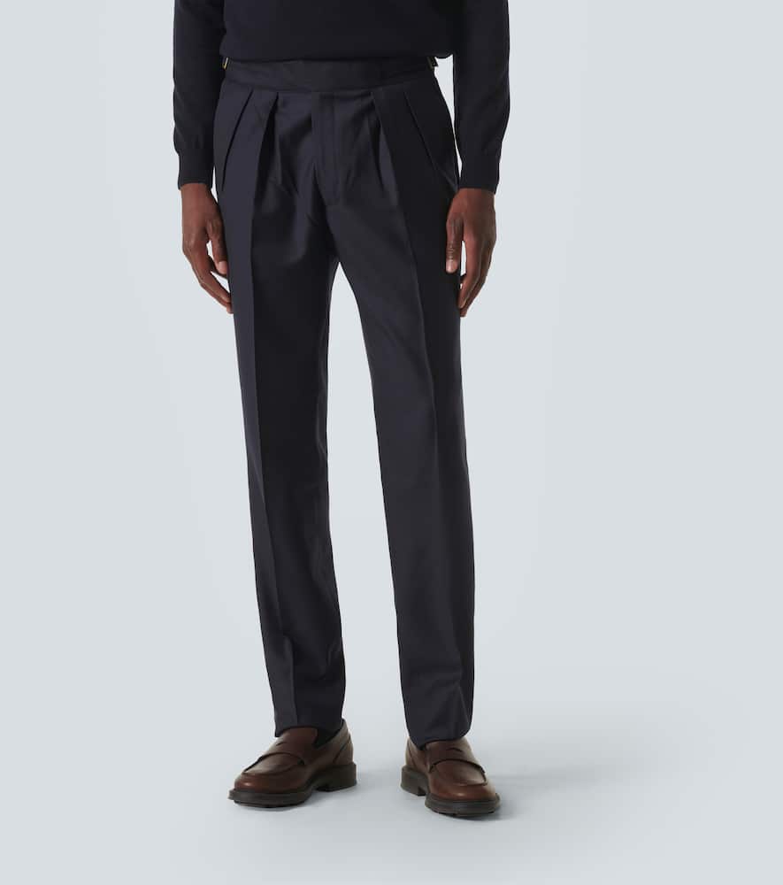 Rubinacci Manny virgin wool straight pants