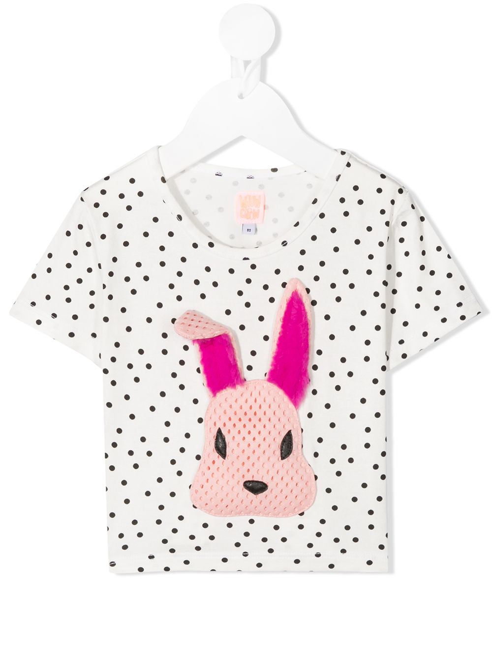 Rabbit embroidered T-shirt - White
