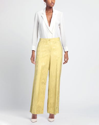 Woman Pants Lime green Size 2 Cotton, Viscose
