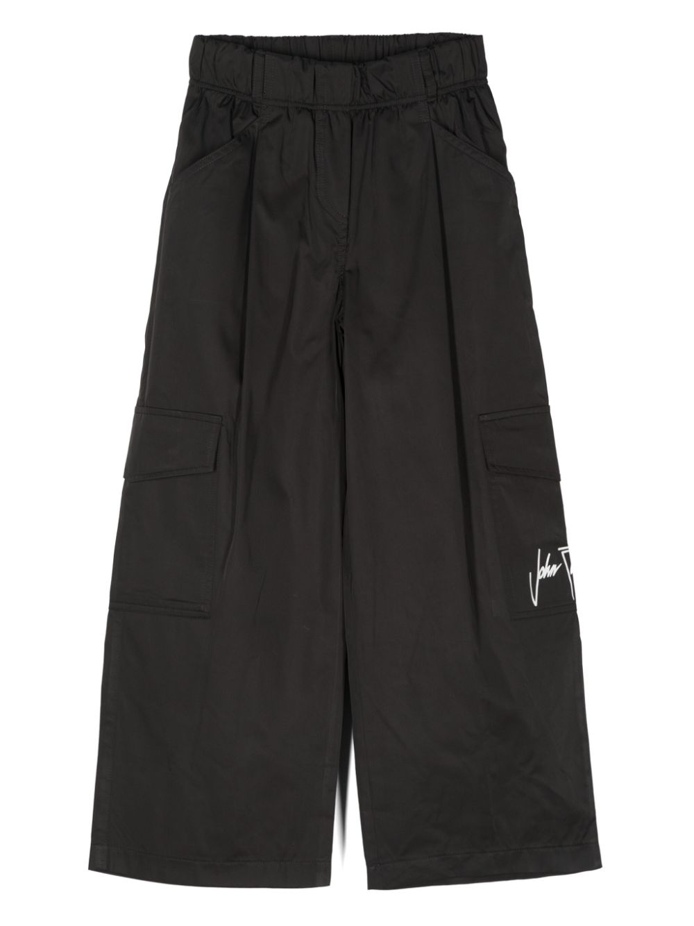 Logo-print trousers - Black
