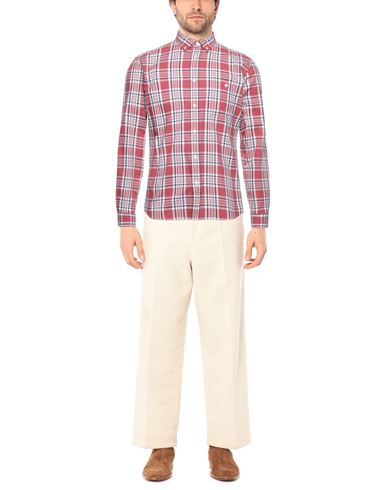 Woolrich Man Shirt Brick Size S Cotton