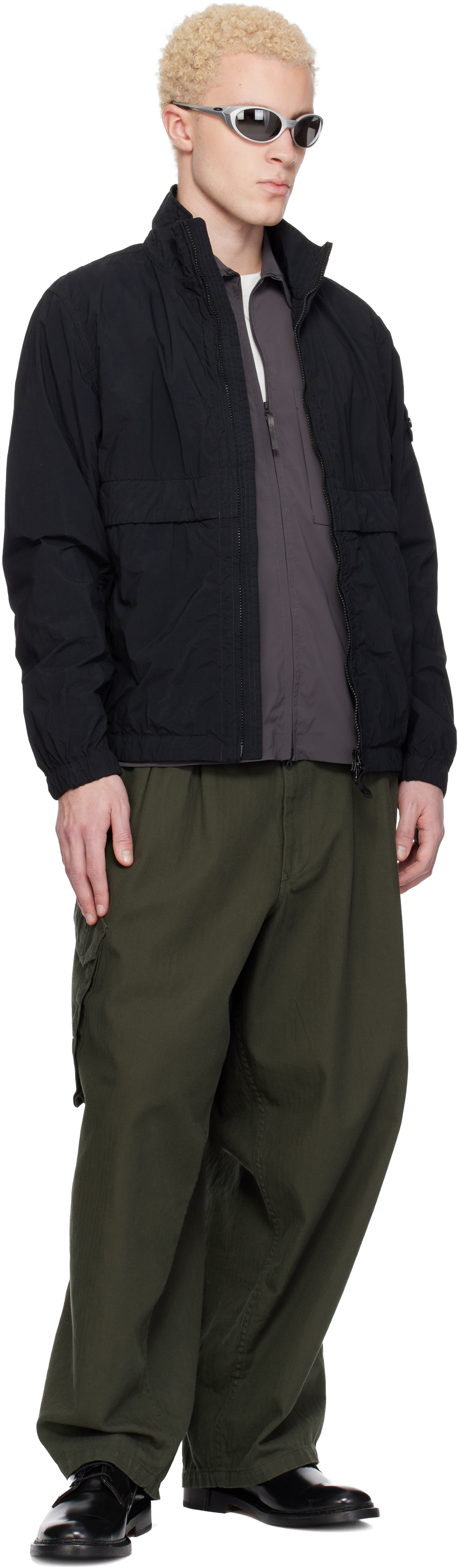 Black 4100056 Nylon Smerigliato-TC Jacket