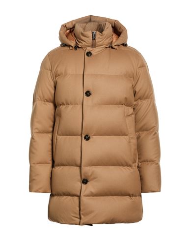 Man Puffer Camel Size S Virgin Wool
