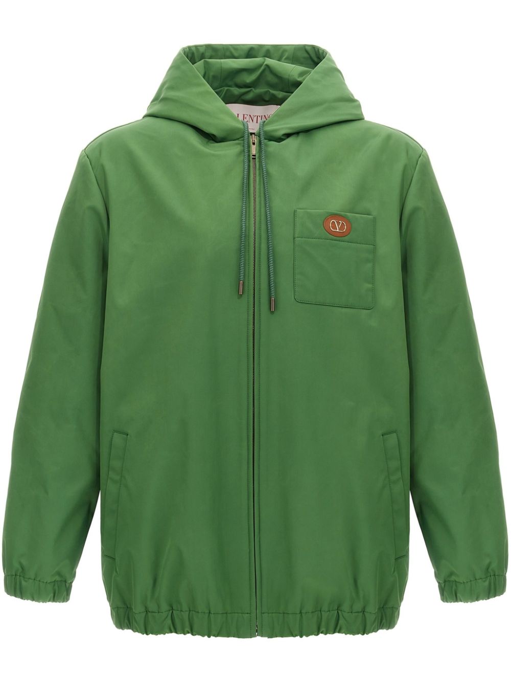 VLogo Signature hooded jacket - Green