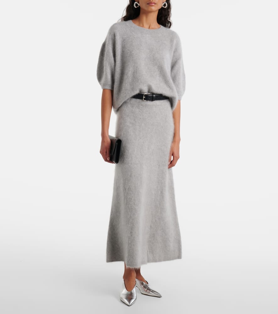 Asta cashmere midi skirt
