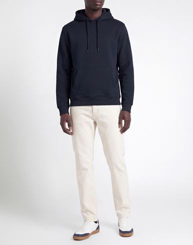 Man Sweatshirt Blue Size XL Cotton, Polyester