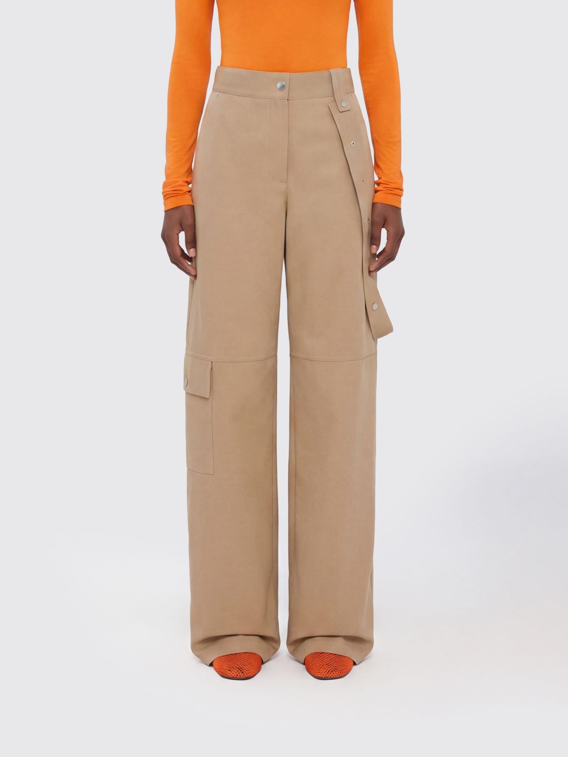 Pants Woman color Beige