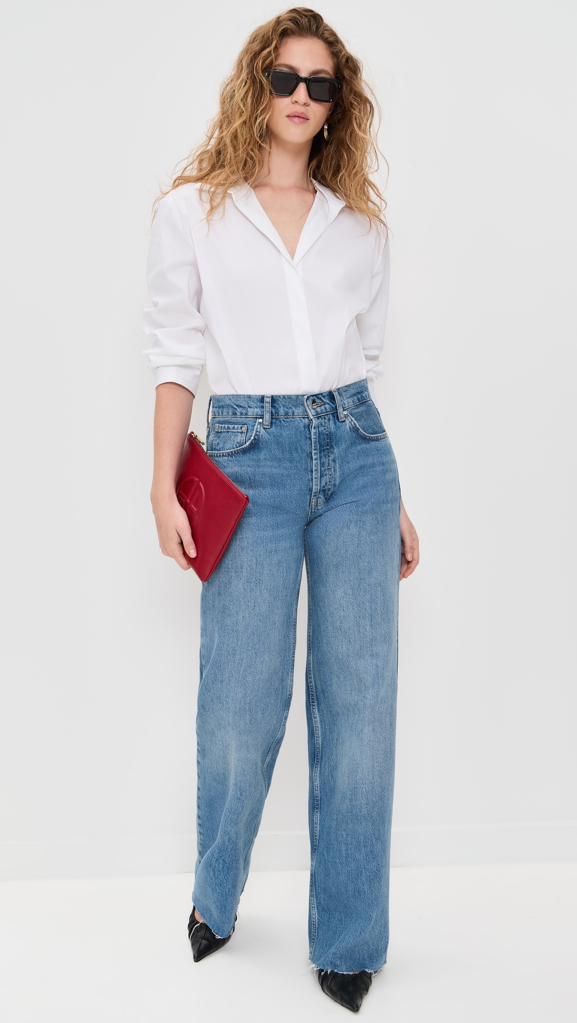 ANINE BING Hugh Jeans Panama Blue
