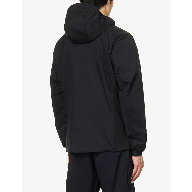 Mens Black Atom Logo-print Shell Jacket 