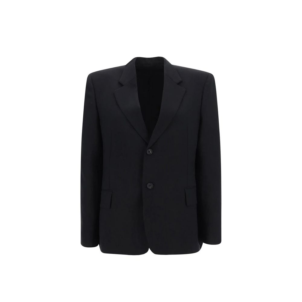Wool Blazer — Black