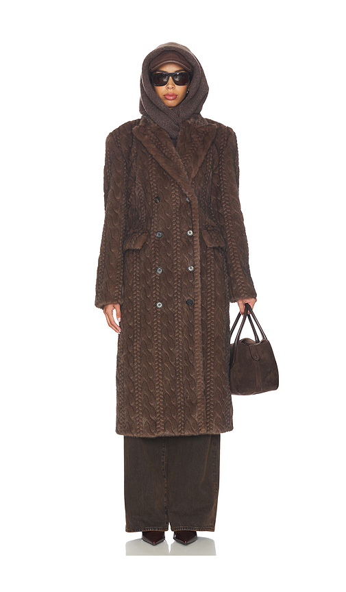 GIUSEPPE DI MORABITO Double Breasted Coat in Brown. 38. Also
